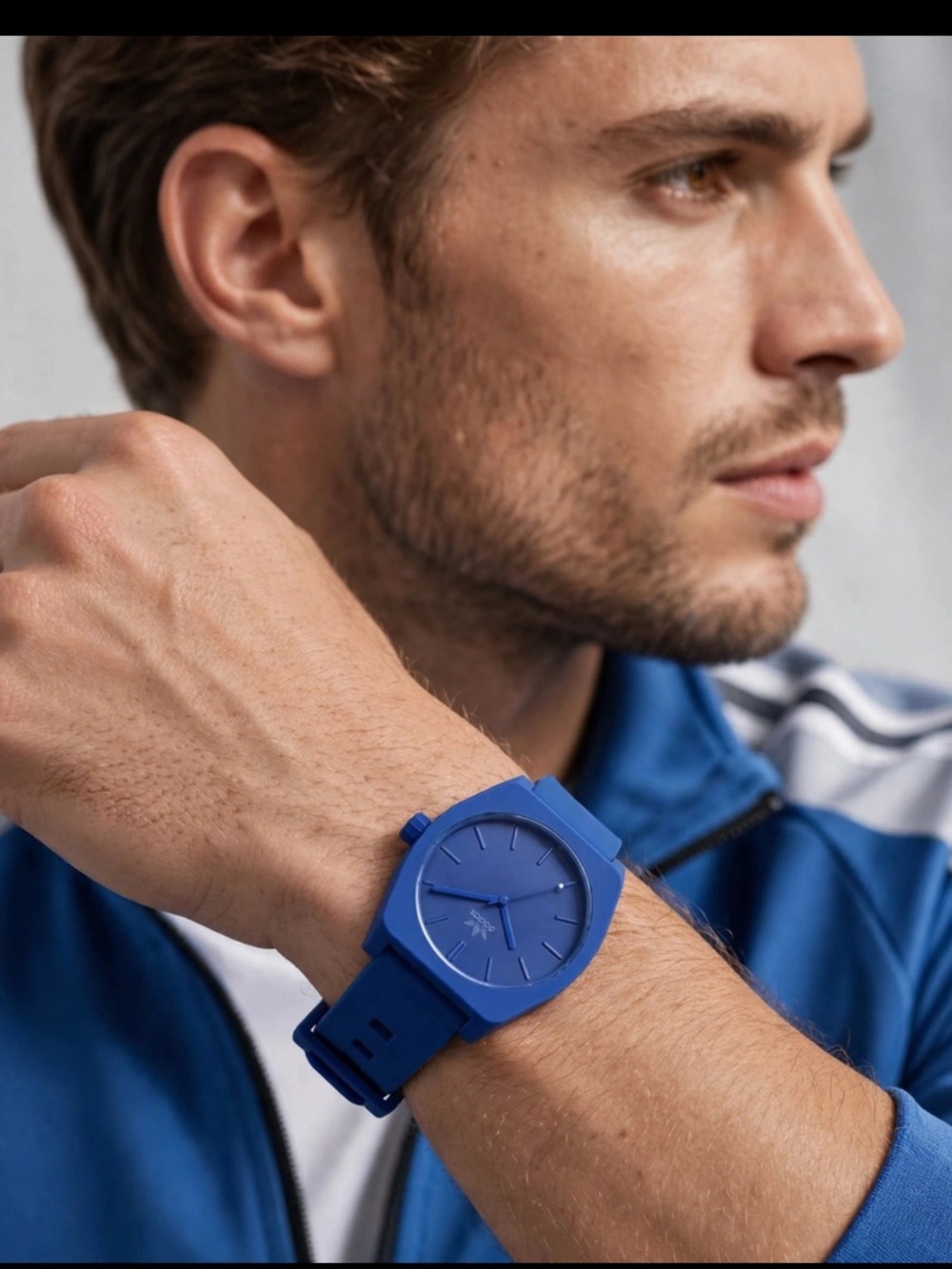 🔵ADIDAS®UNISEX Gorgeous Silicone Blue on Blue Logo Watch🔵